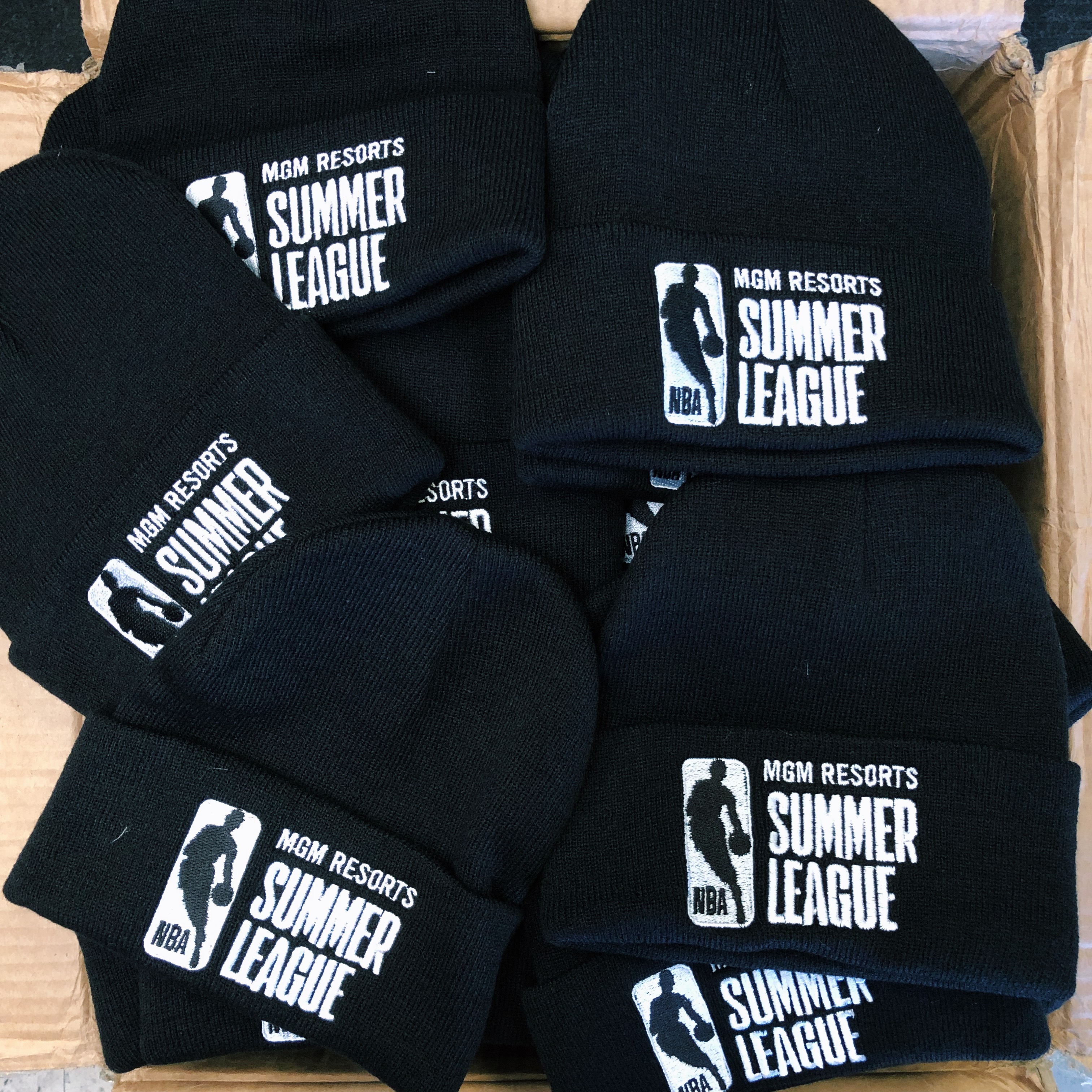 NBA themed embroidered beanies